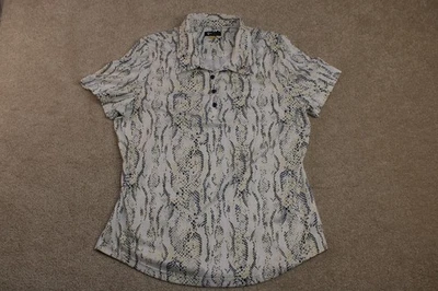 Camisa polo de golf Greg Norman Play seca talla grande manga corta logotipo para mujer Foto 1 de 4