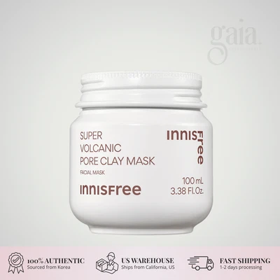 Innisfree Super Volcanic Pore Clay Mask 100ml – Deep Clean & Pore Care - Image 1 of 4