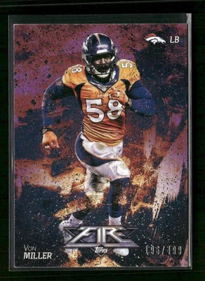 2014 Topps Fire #81 Von Miller Purple #/499 - Image 1 of 2