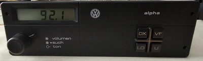 VW Alpha Radio – Original für Golf 2 / Polo / Passat – Vintage -  Rarität –  - Bild 1 von 4