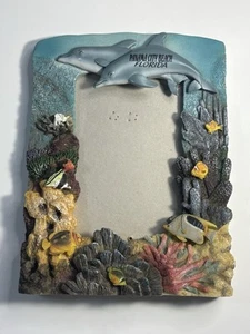 Vintage Reef Tropical Fish 2006 Rare Panama City Beach Picture Frame 4”x6”5”x7” - Picture 1 of 4