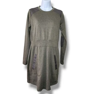 Merrell Heathered Green Long Sleeve Utility Dress Women's Size Medium - Picture 1 of 9