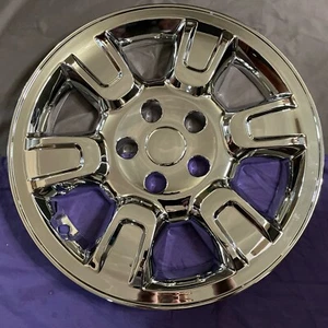 ONE For 2005-2010 HONDA RIDGELINE CHROME WHEEL SKIN Hubcap Cover Chrome IMP-315x - Picture 1 of 9