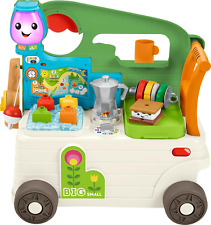 Fisher-Price Laugh & Learn 3-in-1 On-the-Go Camper Walker & Activity Center New