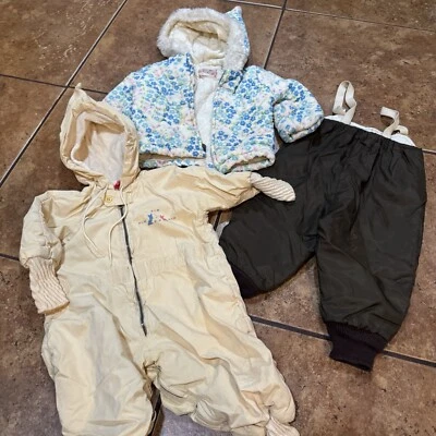 De Colección Sno-Set Wonderalls Paquete Invierno Chaqueta Pantalones Botines Conjunto Traje de Nieve Lote Años 50 Foto 1 de 4