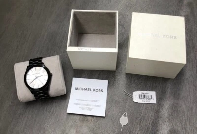 Michael Kors GENUINE MK8507 Slim Runway Black Watch - Image 1 of 4