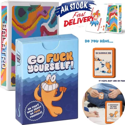 Go Fuc Yourself Adult Go Fish Card Game /Balatro Playing Cards Deck Poker Cards - image 1 of 4