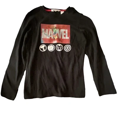 Marvel Avengers 3D Black Long Sleeve Tee Kids Boy Size 8-10Y - Image 1 of 4