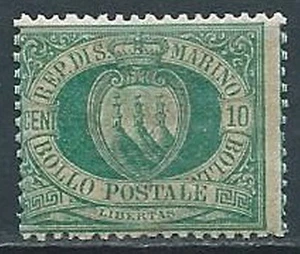 1892-94 SAN MARINO STEMMA 10 CENT MNH ** - VA6-4 - Imagen 1 de 1