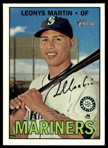 2016 Topps Heritage #593 Leonys Martin Seattle Mariners Baseball - Picture 1 of 2