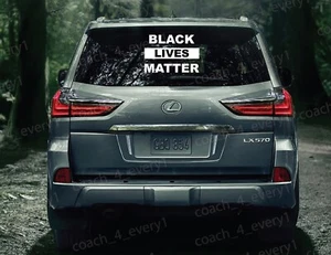 Black Lives Matter Fenster Autoaufkleber Vinyl 10" x 7,75" Präzisionsschnitt - Bild 1 von 3