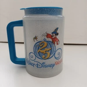 Walt Disney 1996 25 aniversario interruptor de recarga/taza (taza) con tapa - Imagen 1 de 14