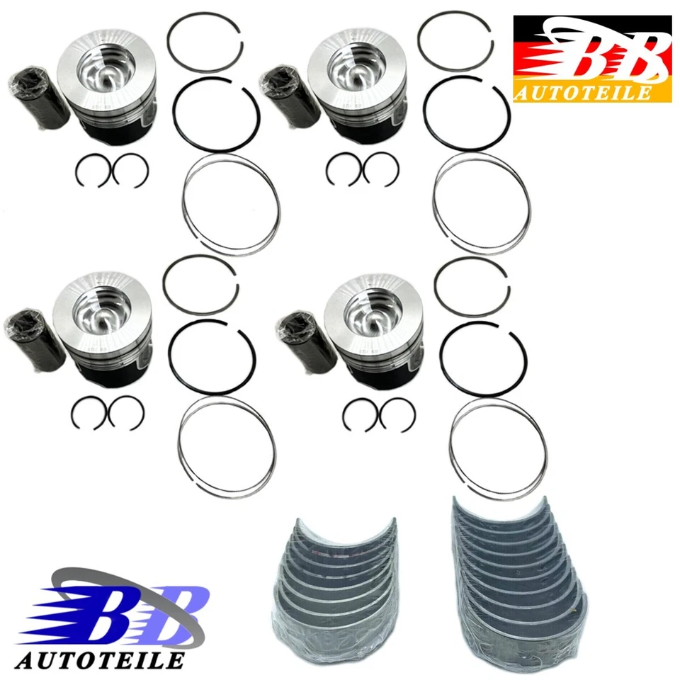 Juego de 4 pistones y cojinetes Jaguar Land Rover 2.0 diésel XE XF Evoque 204DTD STD Foto 1 de 1