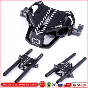 VLOGGER C3 Double-Clip Portable 15mm Guide Rail Base Bottom Cage Battery Plate - Picture 1 of 6