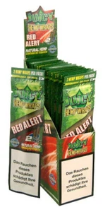 6 x Juicy Jay RED ALERT Hemp Wraps Flavours aromatisiert Erdbeere (12St.) - Bild 1 von 3