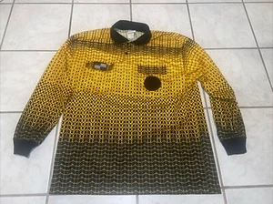 Official Sports International NISOA Referee Large Shirt Jersey Gold Long Sleeve - Picture 1 of 6