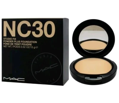 MAC Studio Fix Powder Plus Foundation NC30  Full Size NEW AUTHENTIC 0.52 oz 15g - Image 1 of 4