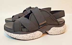 Nurture Womens Black White Roam Canyon Split Sole Platform Sandals SZ 10M READ - Picture 1 of 17