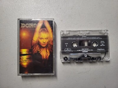 RARE OOP Doro pesch CASSETTE TAPE metal WARLOCK Kiss Gene Simmons Giuffria VG - Image 1 of 3