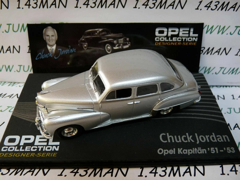 OPE134 1/43 IXO designer serie OPEL collection : KAPITAN 51/53 Chuck JORDAN - Immagine 1 di 1