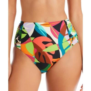 Bar III Womens Pink High-Waist Nylon Swim Bottom Separates XS BHFO 9040 - Picture 1 of 2