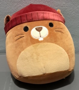 Peluche Kellytoy 8 pulgadas UC3 Squishmallow Beaver Chip marrón vida silvestre - Imagen 1 de 2