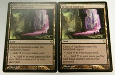 MTG Crypt Of Agadeem x2 Zendikar Rare Land (2009) Excellent Condition