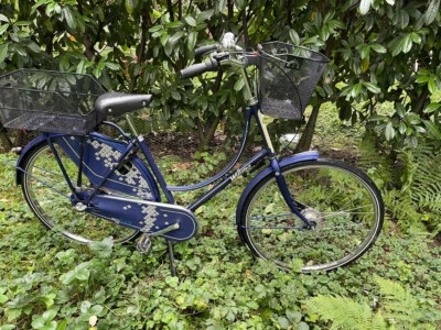 fahrrad, hollandrad, damen, dunkelblau, matt,  - Bild 1 von 4