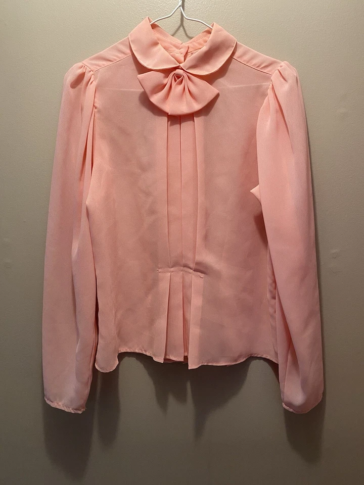 Vintage Esprit Pink Women’s Back Button  Blouse Size Small - Image 1 of 4