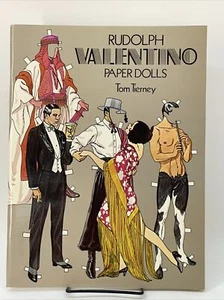Rudolph Valentino Paper Dolls in Full Color by Tom Tierney UNCUT Rare S1 - Picture 1 of 8