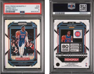 2022 Panini Prizm Monopoly #26 Jaden Ivey Silver Prizm Rookie PSA 9 RC Pistons - Picture 1 of 1