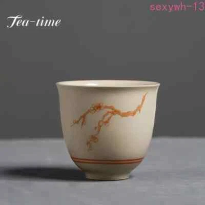 50毫升草木灰色釉陶瓷茶杯创意单杯香水杯 — 第 1/4 张图片