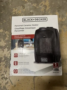 BRAND NEW BLACK+DECKER 1500W Ceramic Heater - Black (BHDC201) - Picture 1 of 3