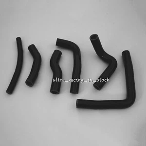 ZAP BLACK FOR HONDA CR 250 2000-2001 SILICONE RADIATOR HOSES PIPES KIT - Picture 1 of 5