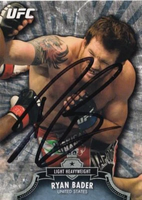 Ryan Bader Signed 2012 Topps UFC Bloodlines Card #46 Autograph Ultimate Fighter - Image 1 of 4