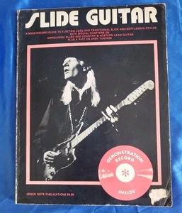 SLIDE GUITAR by the staff of Green Note Music Publications With Record. - Picture 1 of 6
