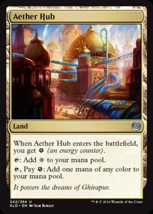 Aether Hub -Foil Light Play MTG Kaladesh - Image 1 of 1