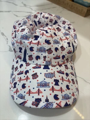 SPRINTS Running Hat Cap Runnin’ USA Route 66 NYC Allover Print Adult Polyester - Image 1 of 4