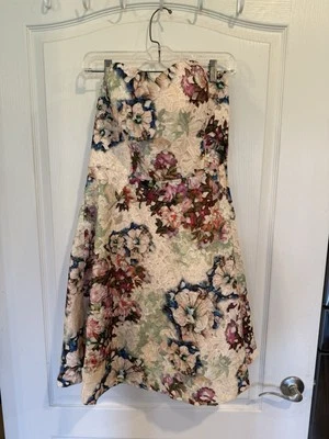 David’s Vestido Novia Crema Floral Encaje Sweetheart Fit Acampanado Sin Tirantes Talla 14 Nuevo Foto 1 de 4