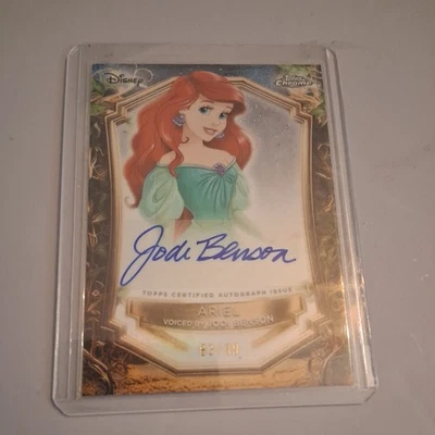 🌊 2025 Topps Disney Wonder Chrome Enchantments Ariel Jodi Benson Auto /99 💎SSP Foto 1 de 4
