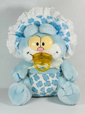 Vintage Dakin Baby Garfield Babykins Stuffed Blue Plush With Binky 9” - Image 1 of 4