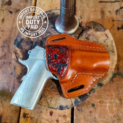 OWB Western Leather Holster - Open Top Leather Gun Holster- Choose Models - Image 1 of 2