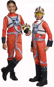 LICENSED CLASSIC STAR WARS X-WING FIGHTER PILOT CHILD BOYS GIRLS COSTUME - Picture 1 of 2