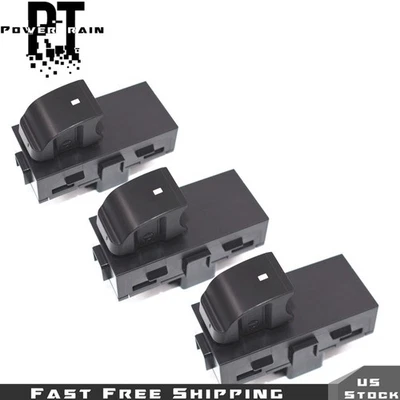 Interruptor de control de puerta de ventana eléctrica trasera x 3 para GMC Chevrolet Saturn Buick 2005-2015 Foto 1 de 4