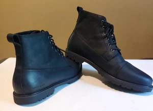 NEW Cole Haan Chukka Black Ankle Boots Leather Mens Size 10.5 M - Picture 1 of 10