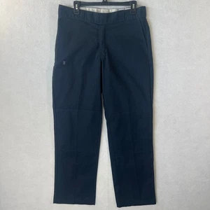 Dickies Mens Relaxed Straight Fit Double Knee Work Pants Black Size 34x32 - Picture 1 of 20