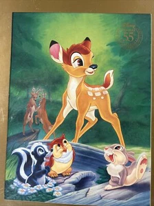Lotto 2 Litografia Stampa Walt Disney Bambi 55° Anniversario 1997 Sigillata 8x10 - Foto 1 di 4
