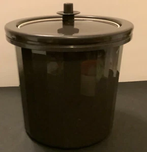 Tupperware Replacement Royal Cooler Ice Bucket + Servalier Seal Black NOS - Picture 1 of 4