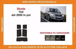 pellicola oscurante vetri SKODA yeti dal 2009 kit posteriore - Imagen 1 de 1