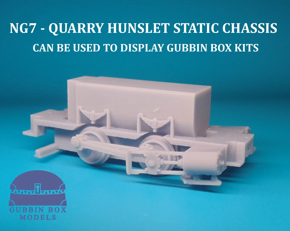 NG7 - Static Chassis of NG7 Bachmann Quarry Hunslet 0-4-0 - 0-16.5 Gauge 7mm NG - Image 1 of 1